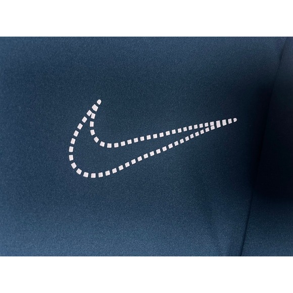 Nike Golf Sport Dri-FIT Polo Shirt Mens XL Teal Blue Dotted Swoosh Logo - Picture 4 of 6